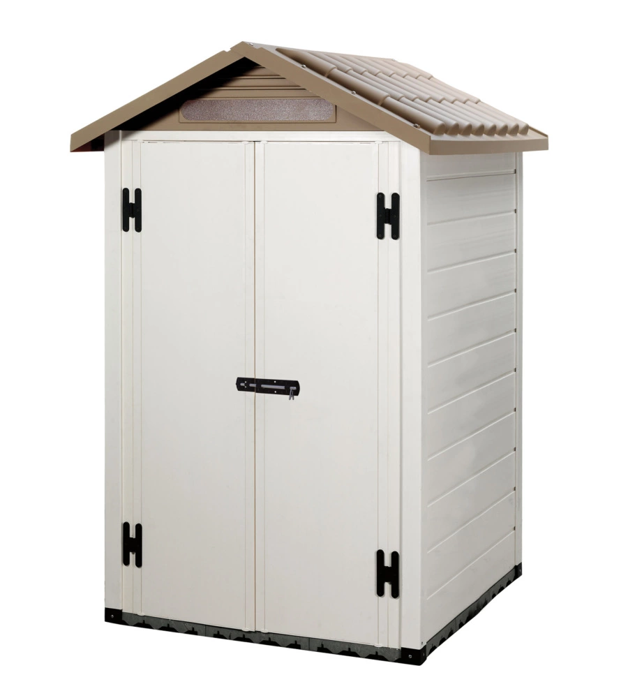 CASETTA DA GIARDINO IN PVC GAROFALO "TUSCANY 120.2P" L.137 X P.144 X H.214